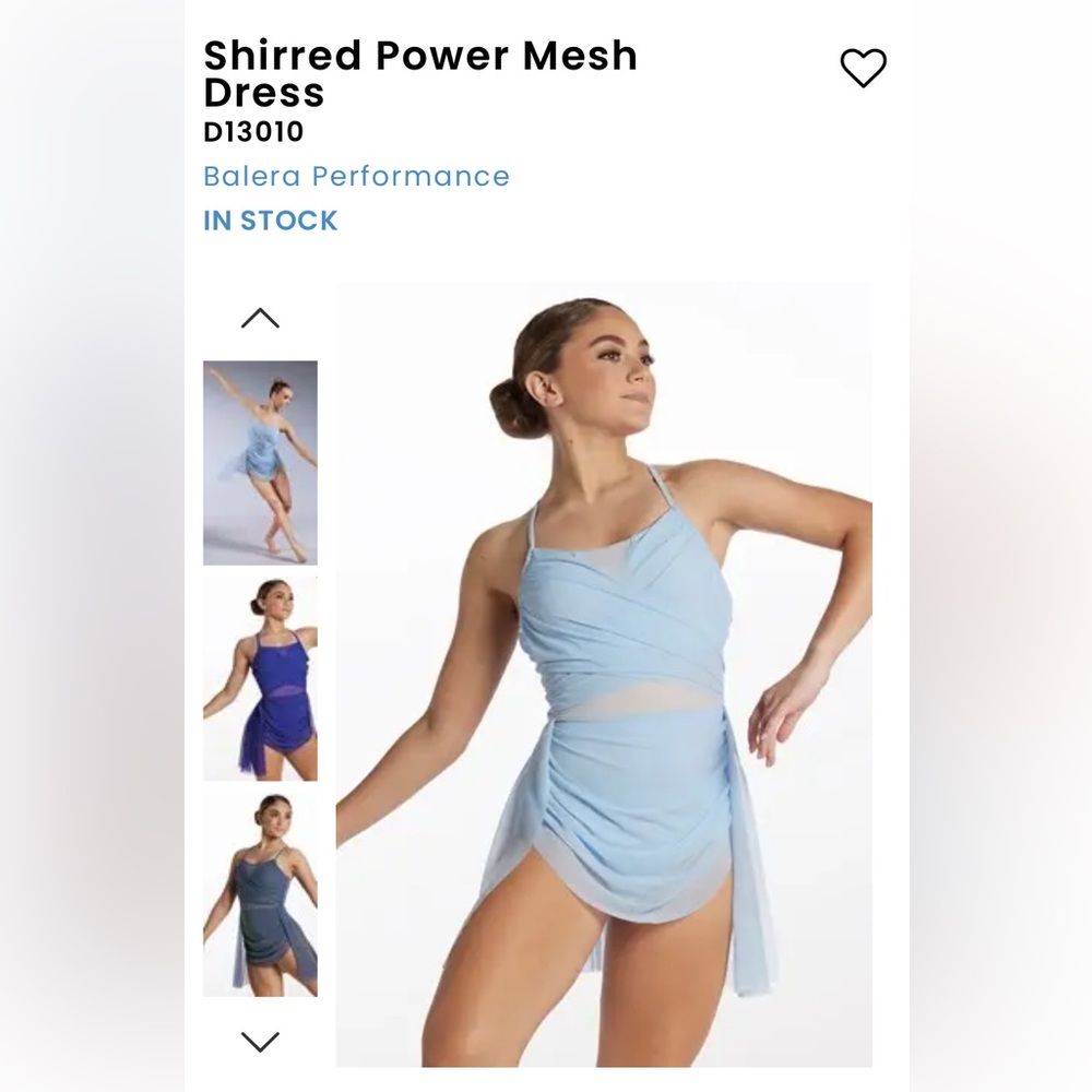 Balera Sky Blue Mesh Dance Dress